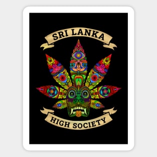 Sri Lanka Ganja Yaka Mask (Devil Mask) High Society iii Magnet